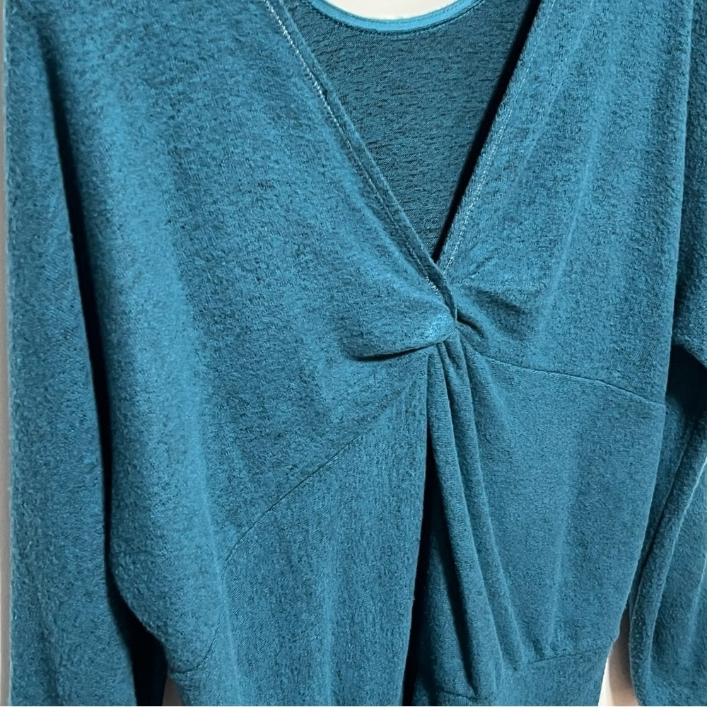 White House Black Market Teal Scoop Neck Sweater - Picture 7 of 13